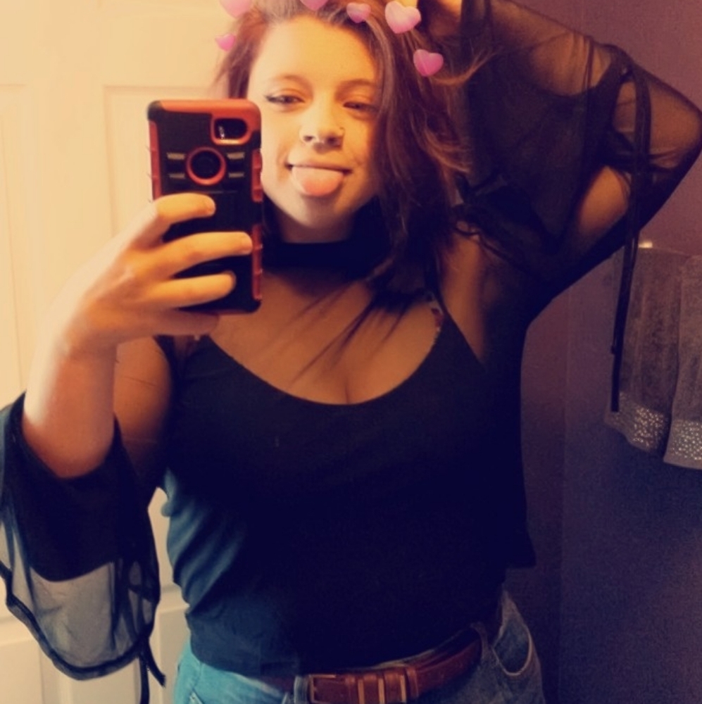 Mesh see through top size L